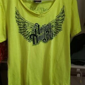 Harley-Davidson Green Short Sleeve Tee with Winged Emblem